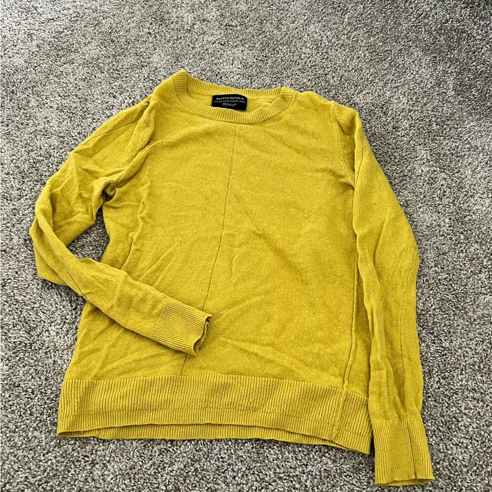 Mustard J. Crew wool sweater
